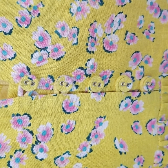 💕NICHOLAS💕 Celie Floral Print Long Dress Yellow Hastings Floral Print 10 NWOT - Picture 13 of 16